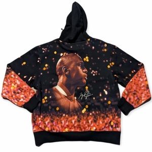 Men's Nike Air Jordan Jumpman Fleece Pullover Hoodie Black DC9610-010 Size L